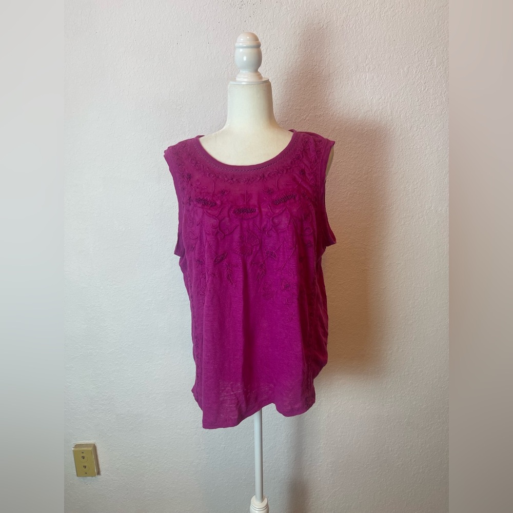 Sundance "Jamma" women's line embroidered
Tank top Size XL